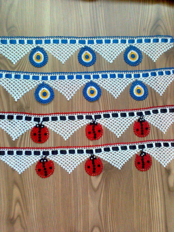 Nazar Boncuklu Havlu Kenarı Desenleri
