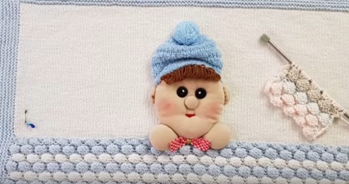 Ponçik Modelli Pofidik Bebek Battaniyesi