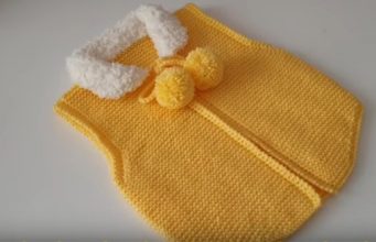 Peluş Yakalı Kız Çocuk Yeleği