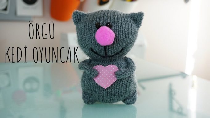 Çok Kolay Örgü Kedi Modeli